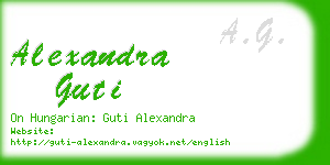 alexandra guti business card